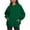 Green#1, variant on Titcea Hoodies for Women Oversized Solid Color Long Sleeve Fleece Sweatshirt Trendy Pullover Sweaters with Pockets