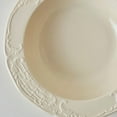 thumbnail image 3 of Cream Color Tableware Ceramic Pasta Plate Round Pasta Bowl Home Soup Plate Restaurant Cafe Salad Plate Simple Dessert Plate Solid Color Deep Plate, 3 of 5