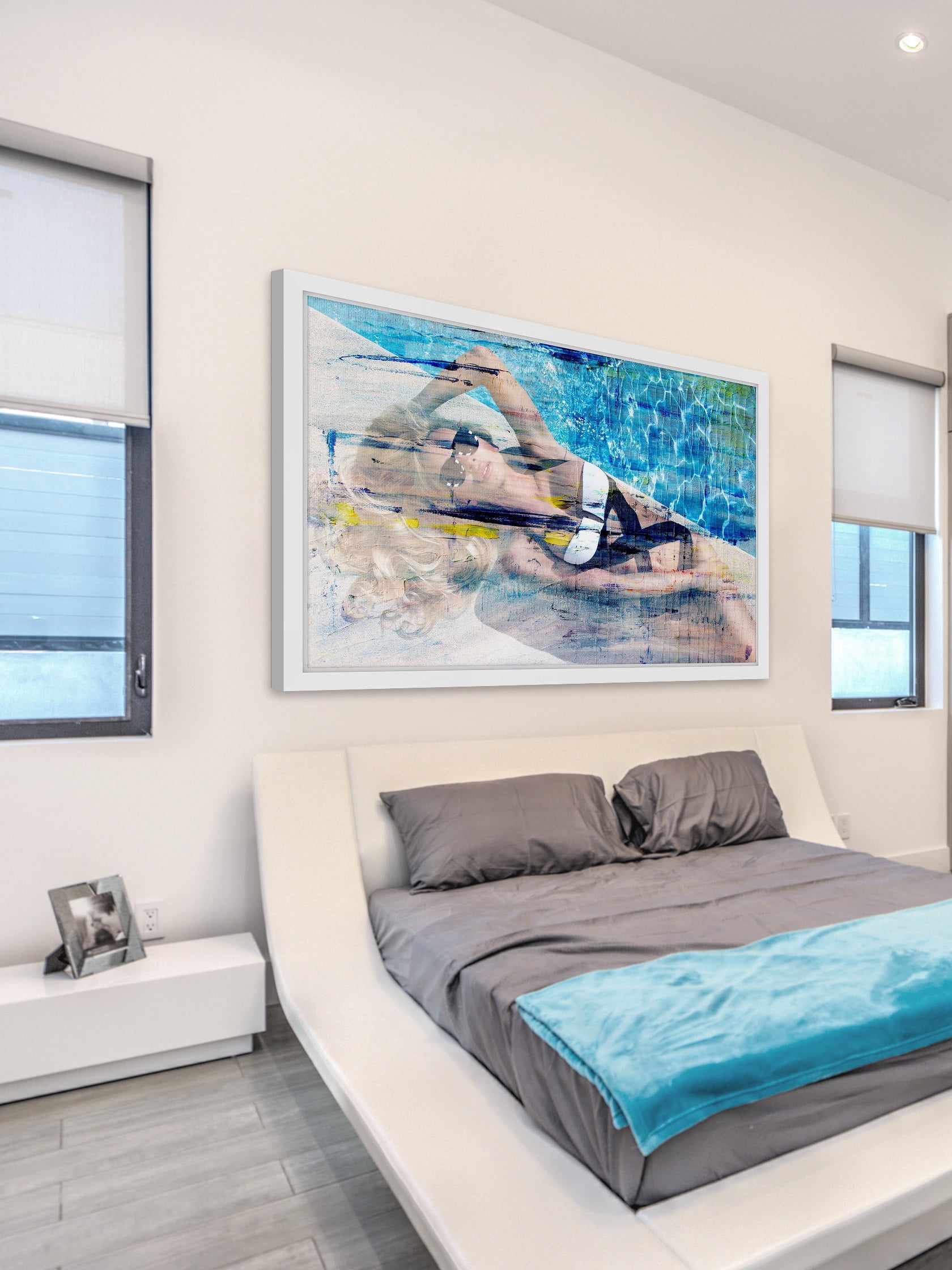 "Hot Blonde" Framed Painting Print