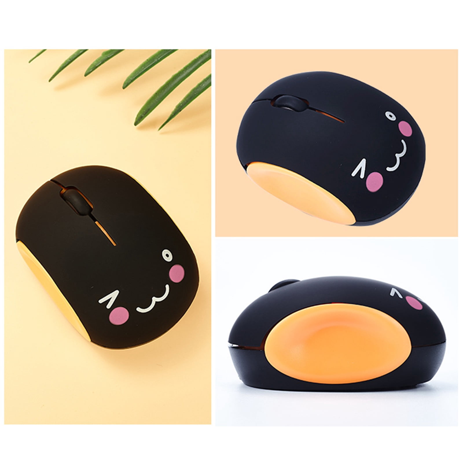 Wireless Mouse 2.4G Cute for and with Receiver Cat Computer Nano