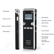 Music Recording Equipment Digital Voice Recorder Voice activated audio recorder,mini audio recorders ,Seenda music recorder,HD Recording of Lectures and Meetings with Double Microphone ()