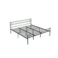 thumbnail image 4 of Twin/Full/Queen/King Size Metal Platform Bed Frame with Headboard and Footboard, Heart Shaped Bed Frame, 12.2 Inch Under Bed Storage, Steel Slat Support, No Box Spring Needed, Easy Assembly, 4 of 9