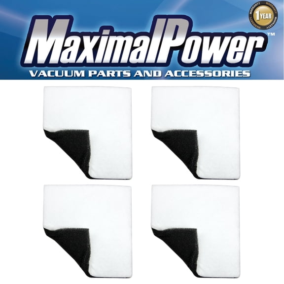 MaximalPower 4 Pack CF-1 Vacuum Filter Replacement Compatible with Kenmore Sears Progressive CF-1, Progressive & Whispertone, Panasonic Models, Including 8175084, 2086883, 20-86883, 86880, 86883