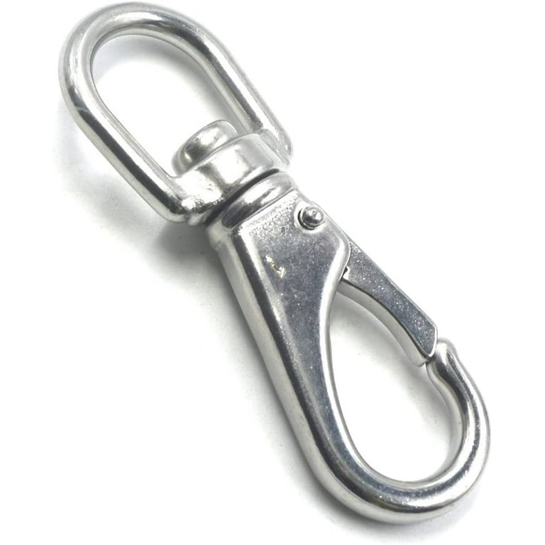 Swivel Eye Snap Hook, Multi-use Boat Swivel Eye Snap Hook Size 1# Silver  304 Stainless Steel Pack of 1 (A1)