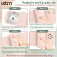 thumbnail image 5 of iStim S1 - Unidad TENS inalámbrica para el alivio del dolor menstrual y de espalda - Máquina TENS con calor para cólicos menstruales - Masajeador TENS recargable, fisioterapia sin fármacos con almohad, 5 of 5