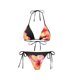 thumbnail image 4 of Trajes de Baño de Mujer con Pantalones Cortos Dos Piezas Impreso Conjunto Largo Torso Tanque Desmontable Sostén Acolchado para la Fiesta de la Piscina de la Playa, 4 of 6