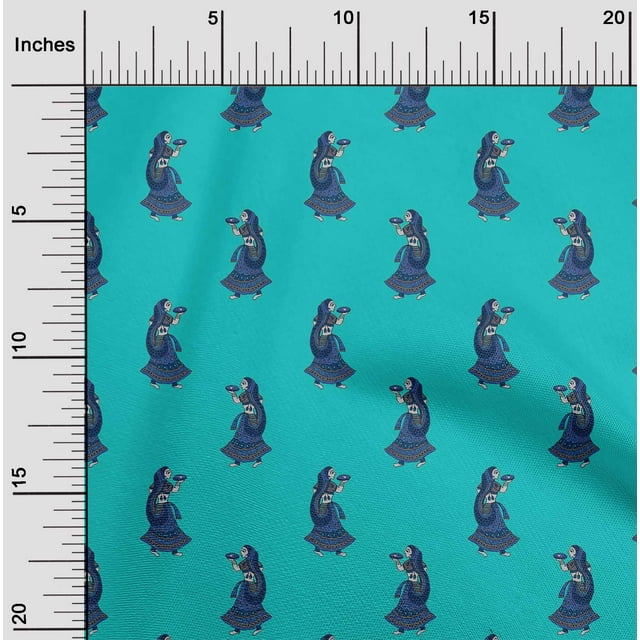 oneOone Viscose Chiffon Fabric Women Block Decor Fabric Printed BTY 42 Inch Wide