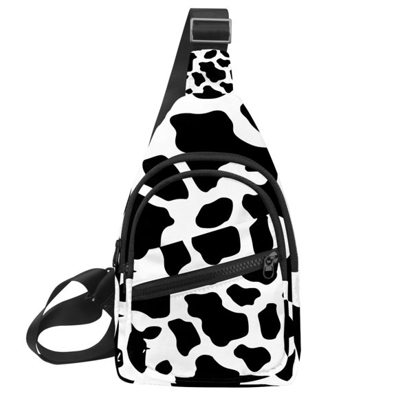 ERJLKXP Cow Texture Print Small Mens Women Crossbody Chest Bag, Travel Over Shoulder Sling Bag Backpack Men Side Bag,Daypack