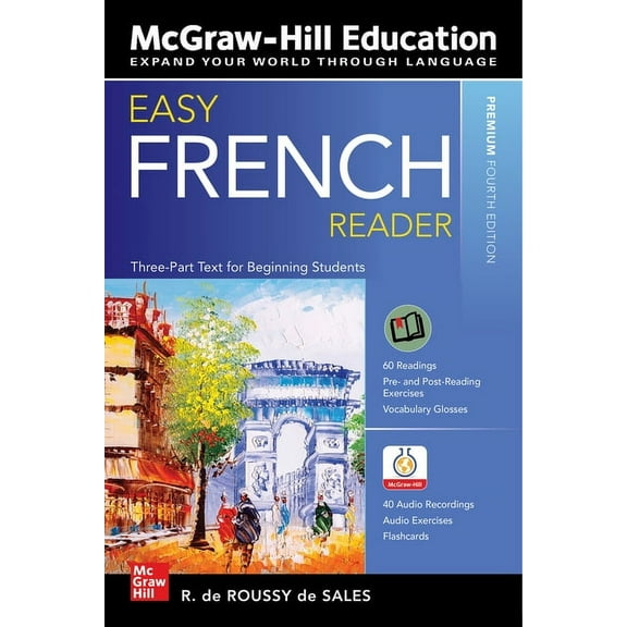 Easy French Reader, Premium Fourth Edition, (Paperback)