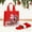 1#, variant on Waterproof Christmas Tote Bags 12-Pack Non-Woven Reusable Grocery Gift Bags with Handles for Holiday Party Favors Candy Storage Shopping