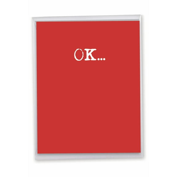 1 Large Funny Valentine's Day Card (8.5 x 11 Inch) - WaSh-t Text J7063VDG