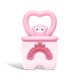 thumbnail image 2 of Cepillo de dientes Silicona Silicona Historia Handy Forma de animales Sin Oloros Niños Chicas Cepillo Diente Inodoro interior Dientes Herramienta de limpieza con tapa 7-14 Edad Pink kenally CE011413-05, 2 of 7