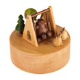 thumbnail image 3 of Caja musical de madera, adorno de escritorio, decoración del hogar, regalo de cumpleaños, artesanías, estatua de mesa 11 x 95 cm, 3 of 9