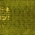 thumbnail image 1 of Ahgly Company Indoor Square Persian Yellow Bohemian Area Rugs, 4' Square, 1 of 4
