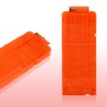 thumbnail image 4 of Soporte de cartucho de dardos Sincero con Clip de Bala EVA para pistola de dardos naranja transparente, 4 of 5