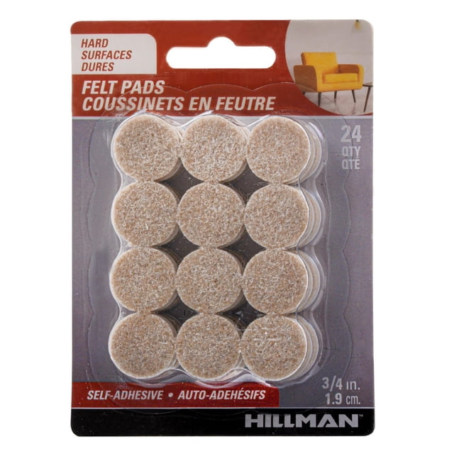TAMPONS DE FEUTRE 3/4 "ROND D'AVOINE