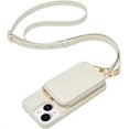 thumbnail image 1 of Funda tipo Cartera para iPhone 13 con correa para El hombro en cuero suave, 1 of 5