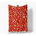 thumbnail image 4 of Christmas Gingerbread Man Soft Flannel Throw Blanket, Cute Red Xmas Candy Cane Glove Fleece Bed Blanket Vertical Soft Warm Blanket All Season Sofa/Couch/Chair for Child Adults, 4 of 4