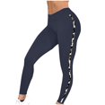 thumbnail image 3 of JJHGVB Yoga Pants Women Squat Proof Leggings for Women Joggers for Women Comfy Pants for Women Loose Fit Pantalones Mujer Work Slacks for Women Trousers Pants for Women Petite Navy S, 3 of 5