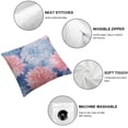 thumbnail image 6 of BANET Pink Blue Flowers Pillowcase for Hair and Skin, Pillow Cases Cover Hidden Zipper, Hypoallergenic Pillow Cases Set of 2 24x24in, 6 of 7