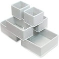 thumbnail image 3 of Simple Houseware Closet Underwear Organizer Drawer Divider 4 Set + 6 Set Drawer Divider Baskets Bins - black, 3 of 6