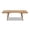 Natural Brown, variant on Capri 59-90.5" Solid Oak Wood 6-8 Seat Extendable Leaf Dining Table Natural Brown Red Oak