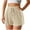 Khaki, variant on SHTXOZHI Womens Casual Shorts Summer Drawstring Elastic Waist Shorts Pull On Shorts with Pockets