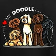thumbnail image 3 of CafePress - Love Labradoodles Women's Dark Pajamas - Women's Short Sleeve Print T-Shirt and Pants Dark Cotton Pajama Set, 3 of 7