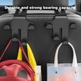 thumbnail image 4 of 2pcs Car Bag Hook Back Seat Hanger Car Interior Accessories Rest Organizer, 4 of 5