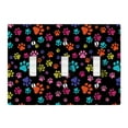 thumbnail image 1 of WIRESTER 3-Gang Toggle Wall Plate/Switch Plate Cover, Multicolor Paws Dog, 1 of 6