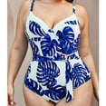 thumbnail image 2 of Vedolay Womens Plus Size Swimsuit Women Tummy Control Swimsuits Curvy One Piece Bathing Suit Cute One Shoulder High Cut Ruched Swim Suit,A 2XL, 2 of 3