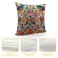 thumbnail image 4 of JEUXUS  Mexican Design Colorful Pigeons Pheasant Pillow Case, 4 of 5