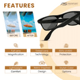 thumbnail image 3 of Sunglass Monster Full Lens Reading Sunglasses for Men and Women, Black, 3 of 6