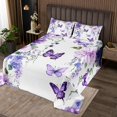 thumbnail image 2 of Erosebridal Flying Butterfly Coverlet Set King,Spring Garden Bedding Set,Flower Room Decor,Breathable,3pcs, 2 of 5