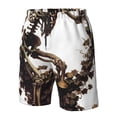 thumbnail image 4 of Logiee Skeleton Dance with Mushrooms Print Mens Swim Trunks Quick Dry Board Shorts,Breathable Hawaii Beach Shorts Swimwear Bathing Suits-3X-Large, 4 of 6