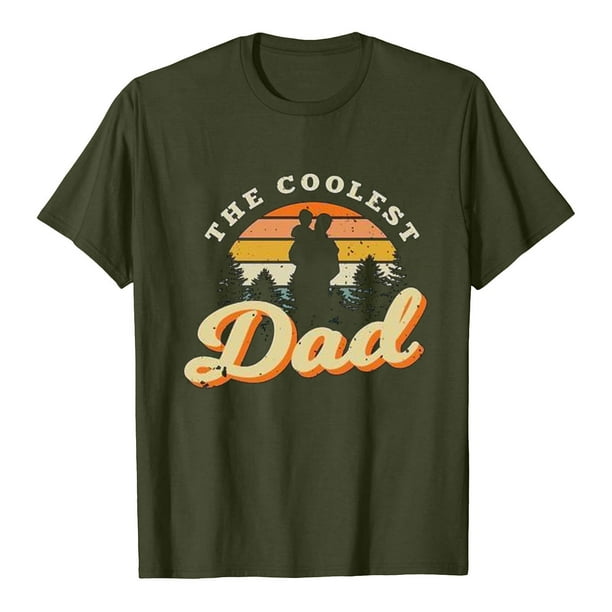 Camiseta del día del padre Camiseta de manga corta con estampado de letras de verano para hombre y mujer Regalo para el padre Fridja hjk2979