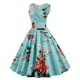 thumbnail image 2 of WILLBEST Vestidos Casuales para Mujer Fiesta Vintage de Las Mujeres con Cuello En V Sexy Estampado Floral Vestido sin Mangas Cena Vestido Formal Extra Grande, 2 of 3