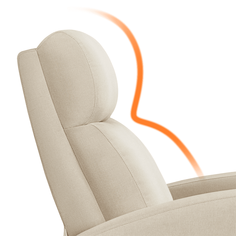 Yaheetech Modern Fabric Upholstered Recliner Chair with Pocket Spring for Home, Beige