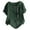 Green, variant on Women's Cotton Linen Blouses Short Sleeve Shirts Button Down Crew Neck Casual Work Tops Navy Xl