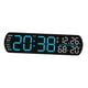 thumbnail image 2 of Reloj despertador digital, reloj de escritorio, práctico, electrónico, inteligente, multiusos. Azul, 2 of 9