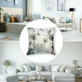 thumbnail image 5 of Shangniulu Pillowcase Flowers Pillow Cover Set of 2 Pillow Case Square Cushion Cover Standard Home Decorative Sofa Armchair Bedroom Livingroom Gift White, 5 of 7