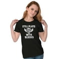 thumbnail image 3 of Still Plays With Blocks Mechanic Womens Fitted Plus Size Graphic Tee Brisco Brands 2X, 3 of 5