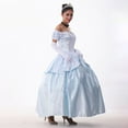 thumbnail image 3 of Women's Classic Cinderella Princess Costume with Petticoat, Sleeve, Choker and Crown, 3 of 3