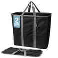 thumbnail image 1 of Cesta de lavandería CleverMade Midnight Black/Shadow Grey, 64 L, paquete de 2, 1 of 8