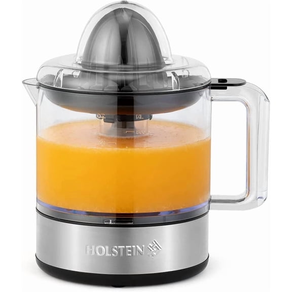 27-oz Electric Citrus Juicer, Black/Stainless Steel - Ideal for Freshly Squeezed Orange, Lemon, Grapefruit Juices for Breakfast or Drinks