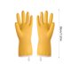 thumbnail image 3 of Guantes para lavar platos forrados con terciopelo de PVC | Guantes de goma impermeables engrosados para limpieza | Guantes de cocina domésticos resistentes al frío/calor | Diseño de dobladillo con, 3 of 8
