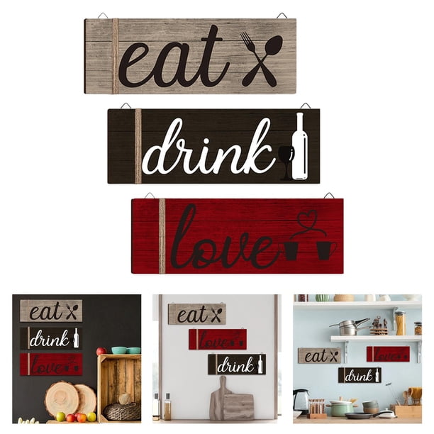 3x Letrero para Colgar en , Adorno de Letras, Arte, licencia Colgante de , Tablón Artesanal para Decoración para hogar, , Sala de , Conjunto 2 Macarena letrero de pared colgante