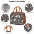 thumbnail image 4 of Lunch Bag Lunch Box for Women Reusable Insulated Lunch Cooler Bags,Large Capacity for Work Travel Picnic,Water-Resistant Halloween Lunch Tote Bag Gifts for Woman Mom Orange, 4 of 6