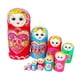 thumbnail image 2 of 10 piezas de muñecas rusas de madera anidadas, muñecas pintadas a mano, decoración de Navidad, juguetes apilables de madera, muñecas Matryoshka para, 2 of 9