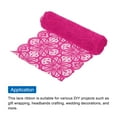 thumbnail image 3 of Unique Bargains Lace Ribbon 5 Yards 7 Inch Lace Flower Trim for Craft Headbands Wedding Rose Red, 3 of 5